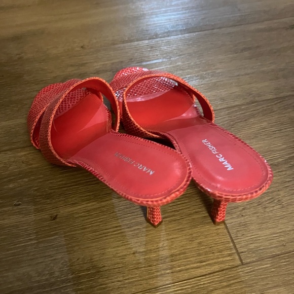 EUC Marc Fisher Pink Heels, Snakeskin Vibe, Size 11 - Picture 3 of 4